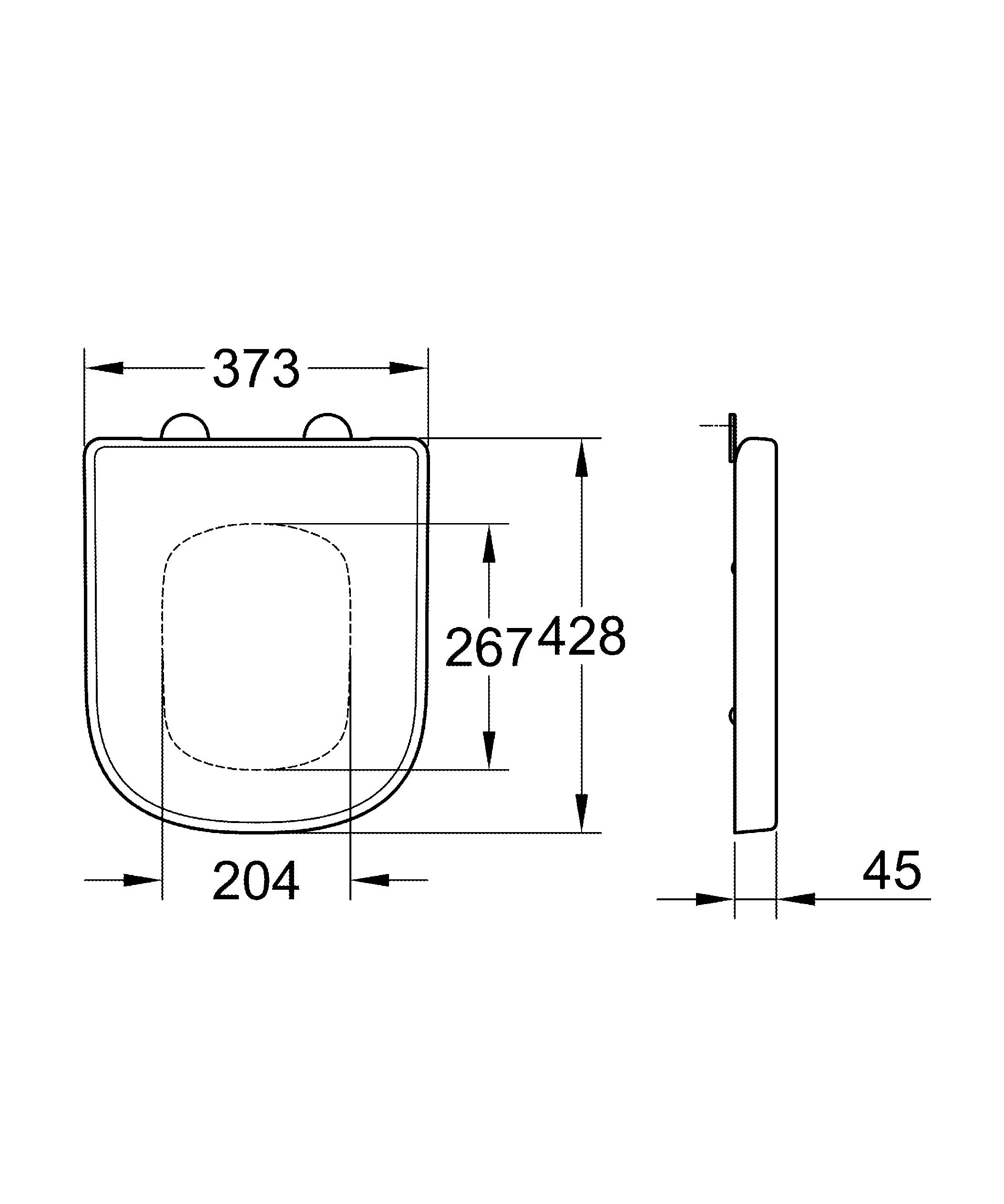 Grohe 39459000 Si/ège Lunette wc Blanc