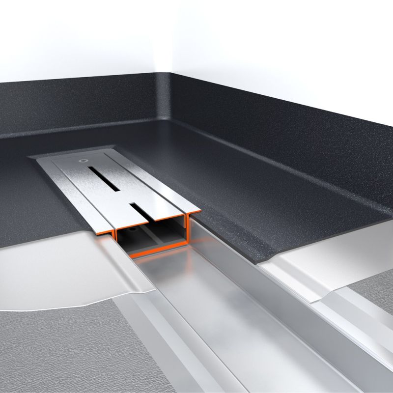 Easydrain Vinyl douchegoot 70cm m2 waterslot 50 mm rvs edvinm2700