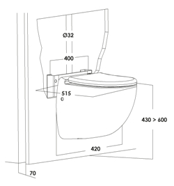 Sanibroyeur Sanicompact Comfort Broyeur sanitaire dans WC suspendu avec  abattant - 006130 