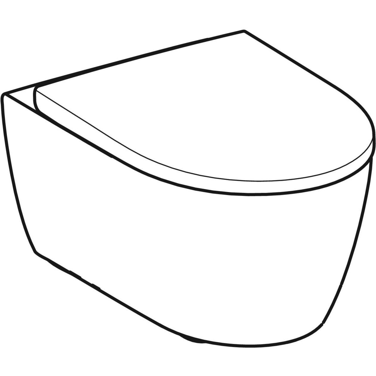Geberit Icon WC suspendu pack à fond creux rimfree 36.6x53cm avec abattant  softclose blanc - 501.664.00.1 