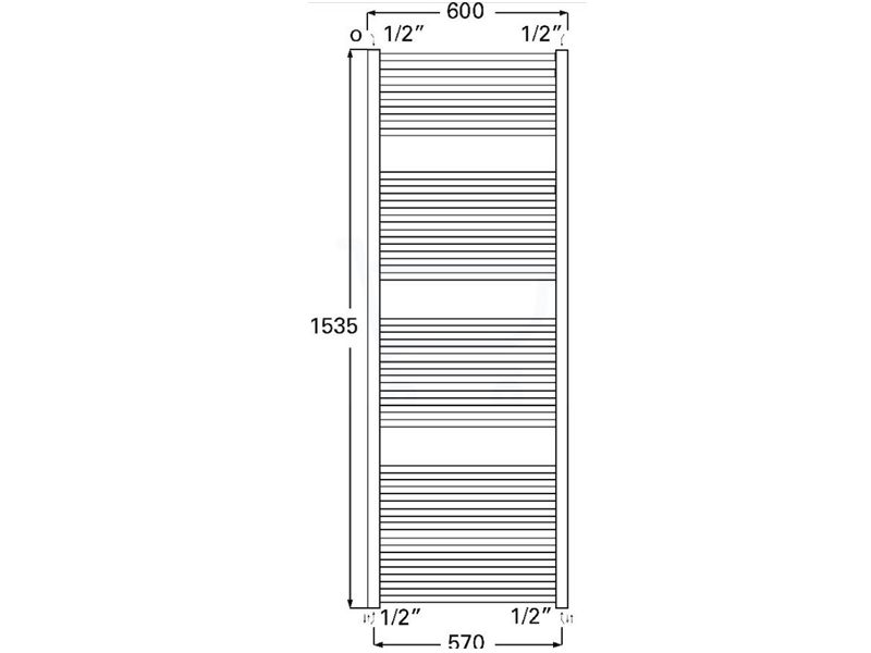 morgen inval Perth Plieger Quadro designradiator horizontaal 1535x600mm 886W wit - 7250060 -  Sanitairwinkel.nl