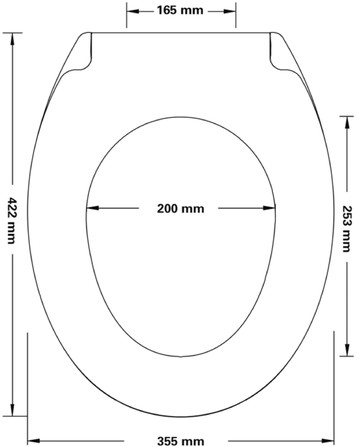 Nemo Go Pilosa Abattant WC amortisseur et déclipsable 35.5x42.2x16.2cm  duroplas avec fixation blanc - US-00 short 