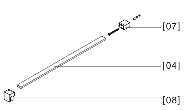 Connecteur en T Saniclass Bellini pour combinaison de barres