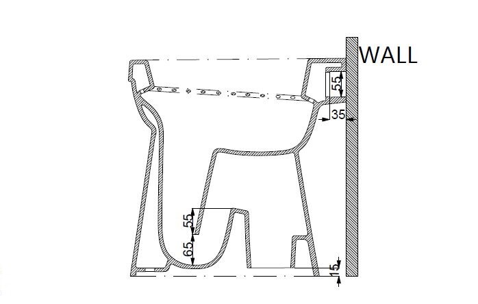 Xellanz Basic Cuvette WC sur pied rehaussé 45.5cm EV blanc? - 36.3580 