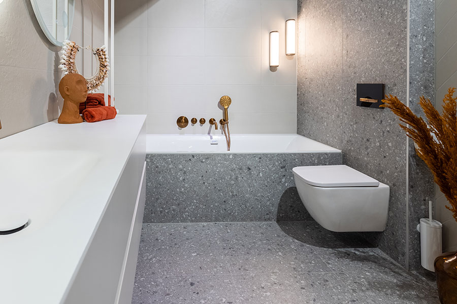 BEKIJK ONZE TERRAZZO BADKAMERS