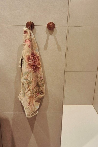 Crochet porte serviette en cuivre