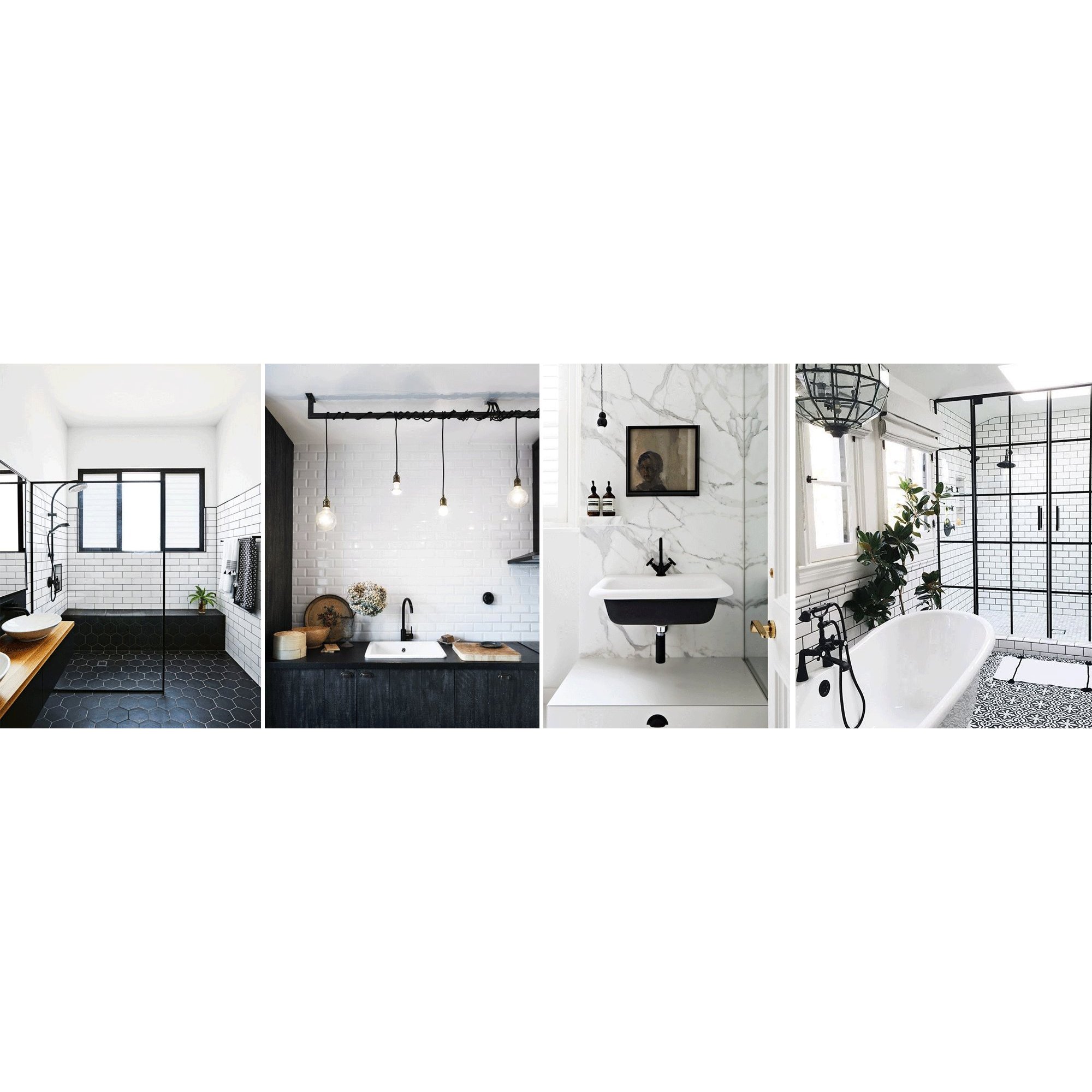 Inspiratie zwart sanitair