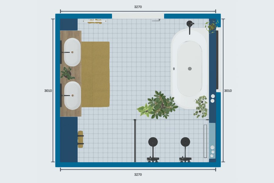 Plan salle de bains Lianne & Robin