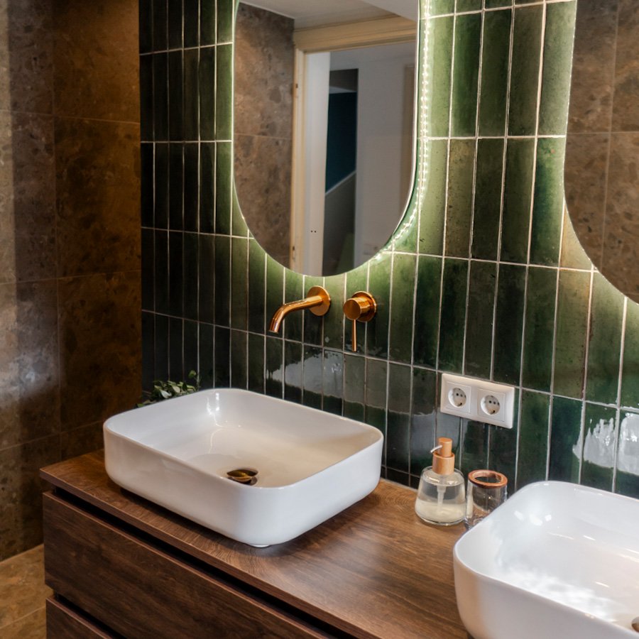 Hotel chique badkamer van Katja en David