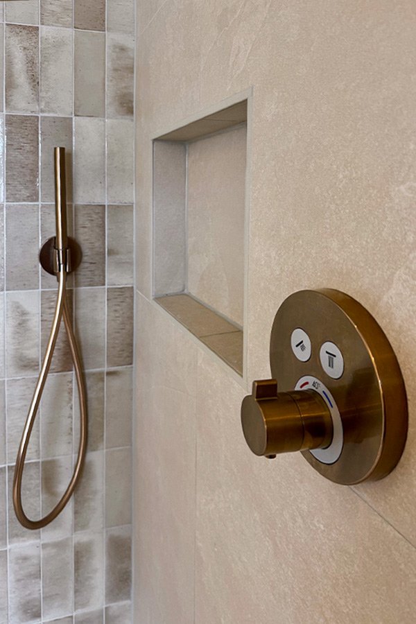 Hansgrohe douchekraan koper