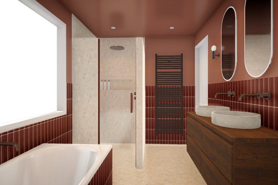 3d ontwerp badkamer Marleen