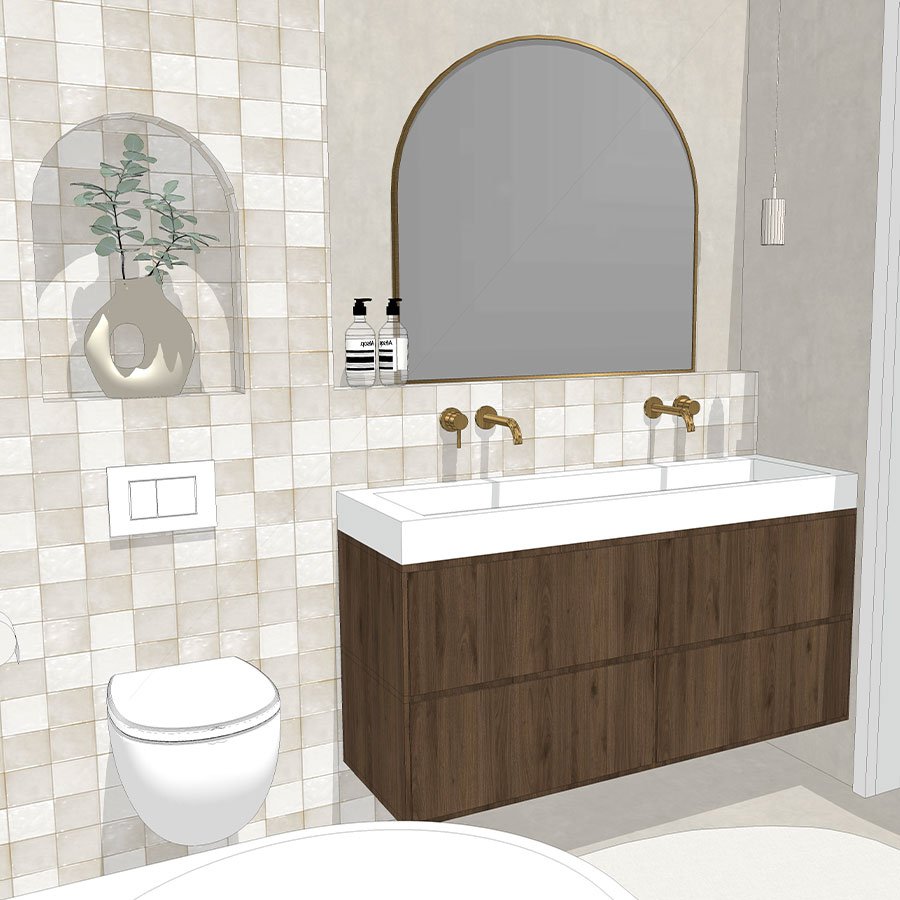 Plan 3D salle de bains Marloes