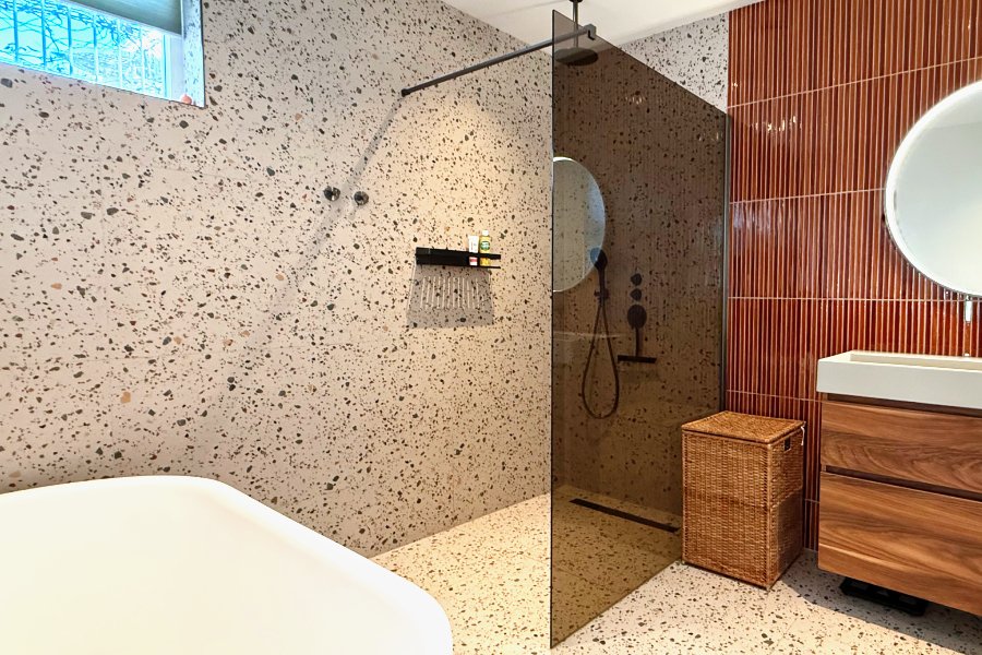 Terrazzo badkamer