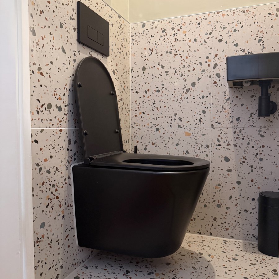 Terrazzo toilet