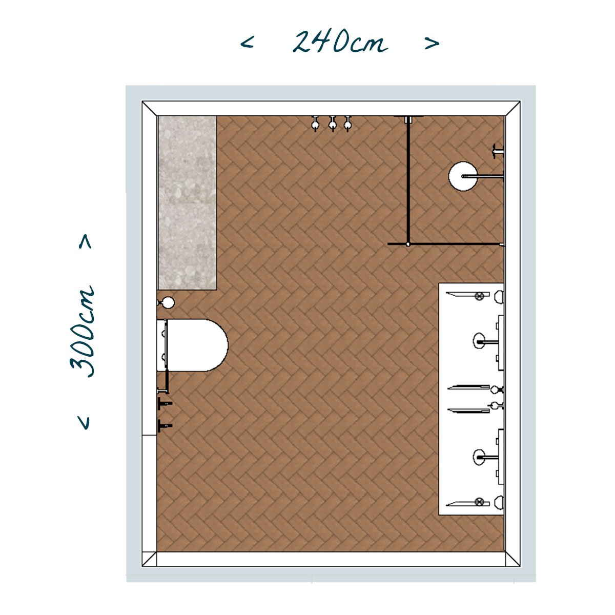 plan construction salle de bain ferrosa