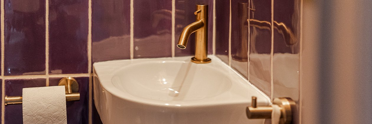 Lavabo samenstellen voor de toiletruimte