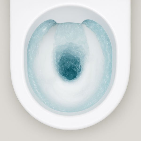 Stillere spoeling Geberit Duofix