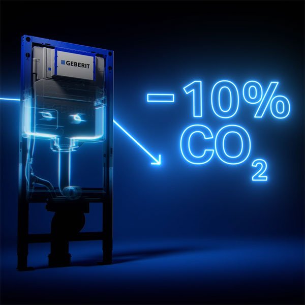 CO2 reductie Geberit Duofix