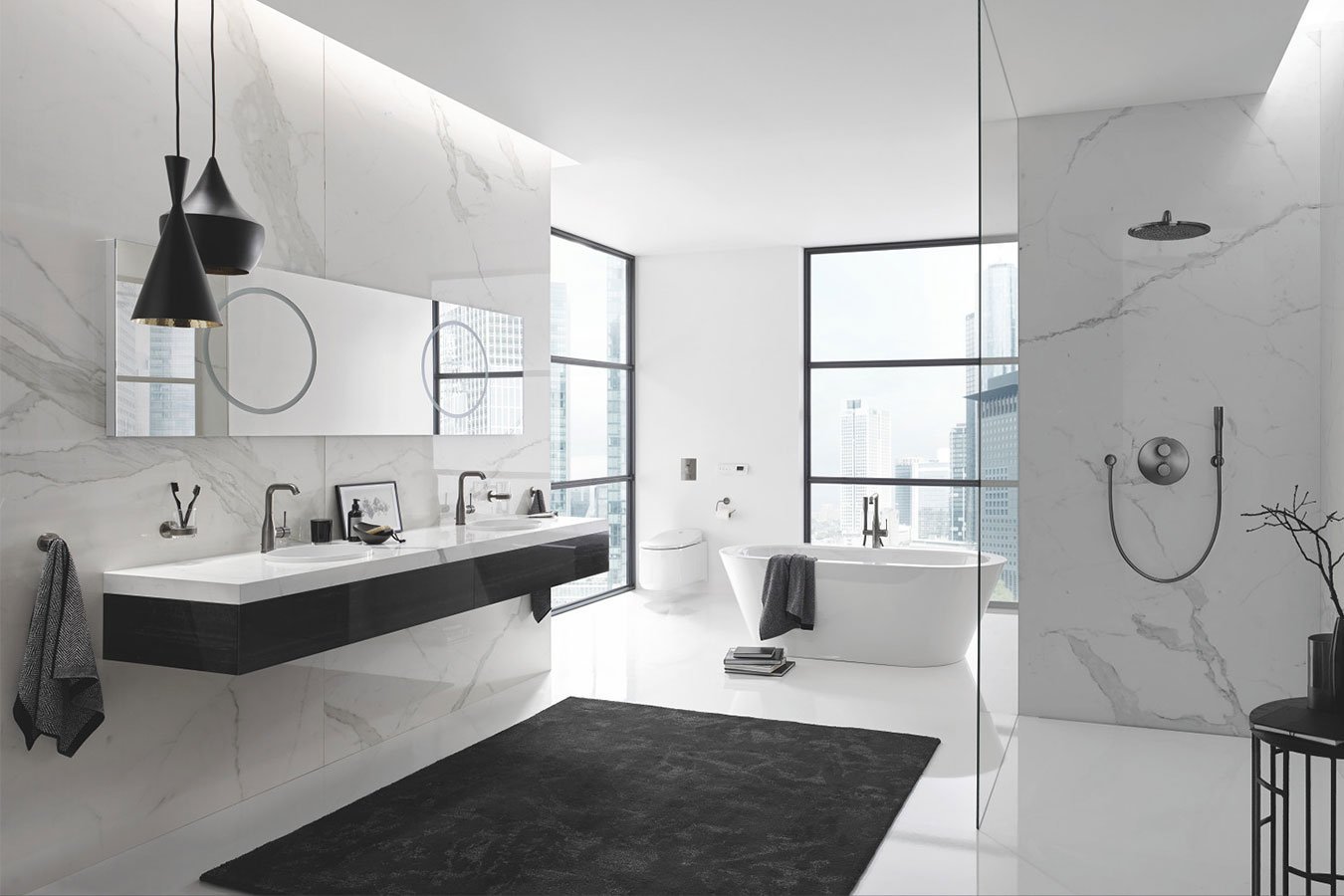 complete badkamer grote groot luxe ruimte