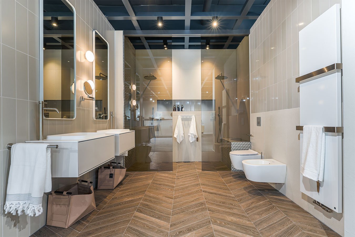 complete badkamer landelijke stijl