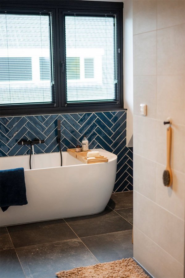 Betegelde badkamer