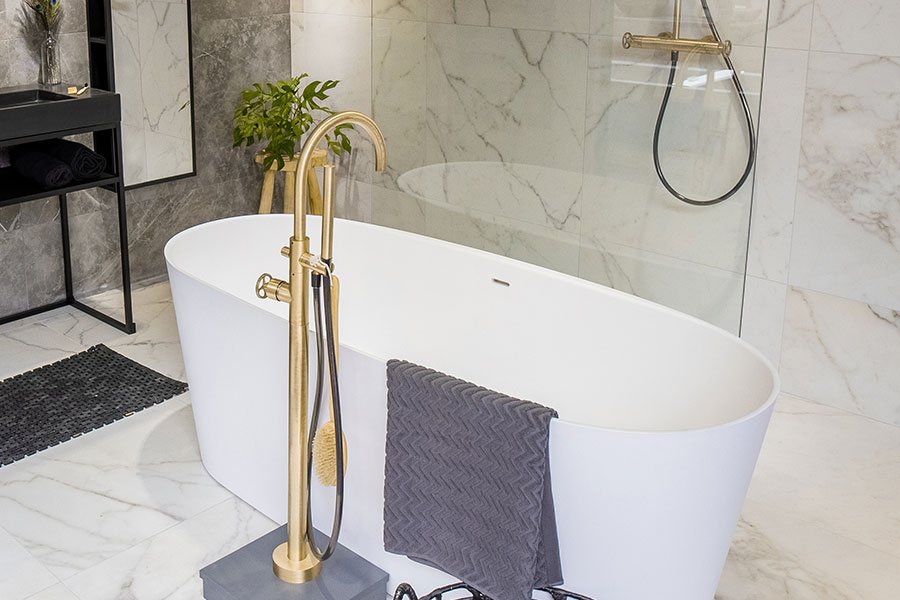 badkamer goud luxe stijl wellness
