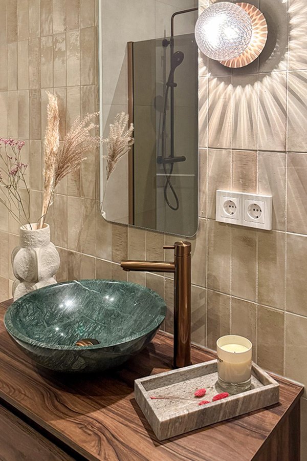 Salle de bains Beige 