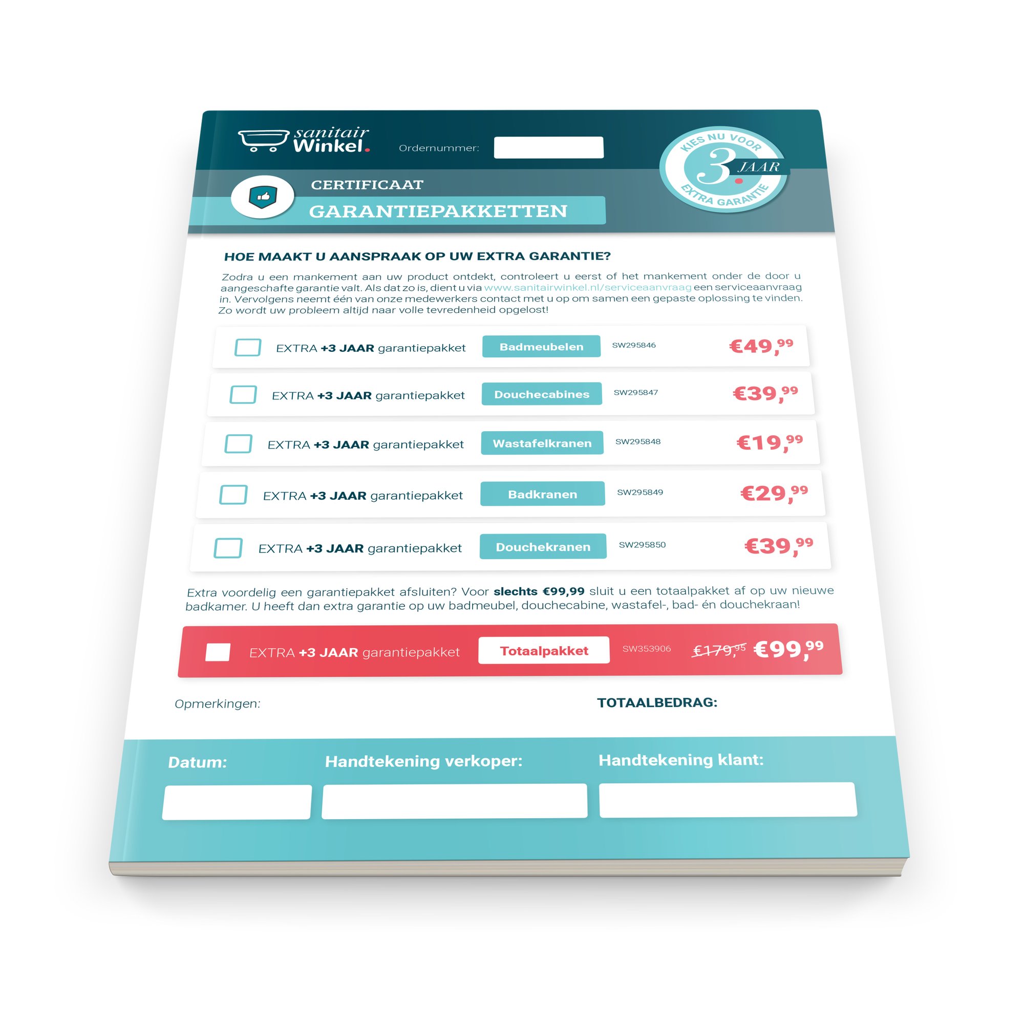 Garantie certificaat