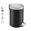 Aliseo Prestige pedaalemmer edelstaal 21x29x27.2cm mat/geborsteld zwart/chroom SW203765 Aliseo Prestige pedaalemmer edelstaal 21x29x27.2cm mat/geborsteld zwart/chroom SW203765