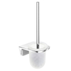 Aliseo Abaco toiletborstelhouder messing/zink/edelstaal 10.9x38x12.5cm glanzend chroom SW203782 Aliseo Abaco toiletborstelhouder messing/zink/edelstaal 10.9x38x12.5cm glanzend chroom SW203782