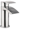 Crosswater Flow Wastafelkraan - met waterval - 1 gats - met klikwaste - hoogglans chroom SW73304