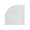 Crosswater Kai Stone douchebak 90x90x2.5cm anti slip kwartrond stone resin wit glans SW209137 Crosswater Kai Stone douchebak 90x90x2.5cm anti slip kwartrond stone resin wit glans SW209137