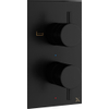 Crosswater MPRO inbouw thermostatisch badkraan verticaal 2 weg met greeps in mat zwart SW209252 Crosswater MPRO inbouw thermostatisch badkraan verticaal 2 weg met greeps in mat zwart SW209252