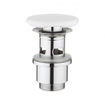 Lavabo Crosswater bonde clic clac - 1/4" - fermé - céramique - brillant SW545375