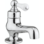 Crosswater Belgravia Lever Mini fonteinkraan - warm/koud - wit keramiek - zonder waste - hoogglans chroom SW209185