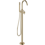 Crosswater MPRO Badkraan - vrijstaand - met staafhanddouche - geborsteld messing (goud) SW209266