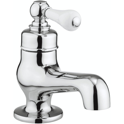 Crosswater Belgravia Lever Mini fonteinkraan - warm/koud - wit keramiek - zonder waste - hoogglans chroom