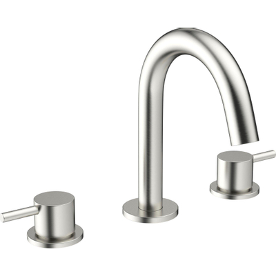 Robinet lavabo encastrable Crosswater MPRO - bec 13,5 cm - inox brossé