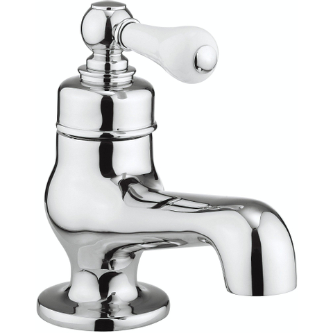 Crosswater Belgravia Lever Mini fonteinkraan - warm/koud - wit keramiek - zonder waste - hoogglans chroom SW209185