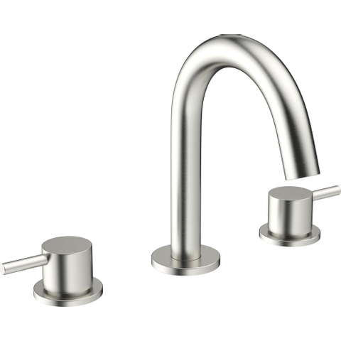 Robinet lavabo encastrable Crosswater MPRO - bec 13,5 cm - inox brossé SW209250