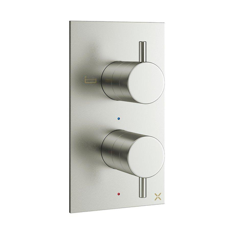 Crosswater MPRO Badkraan - inbouw - verticaal - geborsteld RVS SW209253