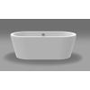 Xenz Noa baignoire îlot 170x80cm avec pieds avec vidage Acrylique Edelweiss mat SW103230 Xenz Noa baignoire îlot 170x80cm avec pieds avec vidage Acrylique Edelweiss mat SW103230