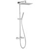 Xenz Ebro regendoucheset 106.5cm thermostatisch met handdoucheset chroom Hoogglans SW104716 Xenz Ebro regendoucheset 106.5cm thermostatisch met handdoucheset chroom Hoogglans SW104716