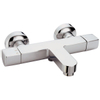 Xenz Ebro Badkraan 27.1cm met omstel thermostaat chroom Hoogglans SW104731 Xenz Ebro Badkraan 27.1cm met omstel thermostaat chroom Hoogglans SW104731