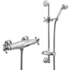 Xenz Melrose doucheset met glijstangset thermostatisch chroom Hoogglans SW104742 Xenz Melrose doucheset met glijstangset thermostatisch chroom Hoogglans SW104742