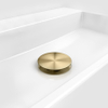 Clou Mini Wash Me plug met afdekkap goud geborsteld PVD SW1108685