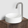 Clou Kaldur robinet de lave-mains avec bec haut à droite inox brossé. SW1565498