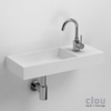 Clou Mini Wash Me Plus fontein met voorbewerkt kraangat links rechts B56xH7.5xD24cm SW9382 Clou Mini Wash Me Plus fontein met voorbewerkt kraangat links rechts B56xH7.5xD24cm SW9382
