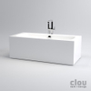 Clou InBe vrijstaand ligbad met popup plug overloop en sifon rechthoek wit acryl L178xD60.5xB80cm SW9399 Clou InBe vrijstaand ligbad met popup plug overloop en sifon rechthoek wit acryl L178xD60.5xB80cm SW9399