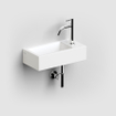 Clou Flush 3 Lave-mains 36x18x9cm avec trou de robinet droite céramique blanc mat SW795713